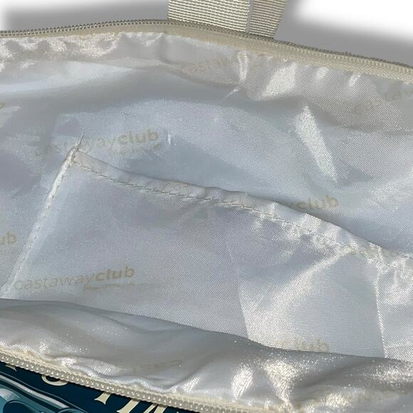 Disney Cruise Line Castaway Club Tote Bag Time To Cruise Full Zip Pocket Mickey - Picture 8 of 11